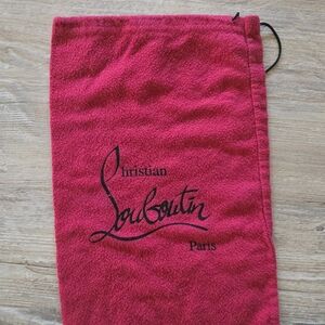 Authentic Christian Louboutin Vibrant Red Dust Bag - 3 Total